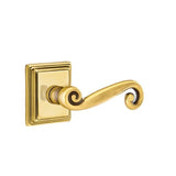 Emtek - Privacy, Wilshire Rosette, Rustic Lever, RH, US7 - French Antique