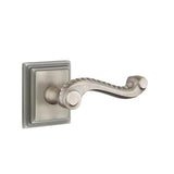 Emtek - Concealed, Privacy, Wilshire Rosette, Rope Lever, US15A - Pewter