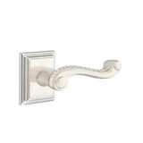 Emtek - Passage, Wilshire Rosette, Rope Lever, RH, US15 - Satin Nickel
