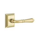 Emtek - Passage, Wilshire Rosette, Turino Lever, RH, US4 - Satin Brass