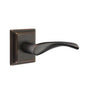 Emtek - Concealed, Privacy, Wilshire Rosette, Triton Lever, US10B - Oil Rubbed Bronze