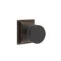 Emtek - Concealed Fastener Passage, Wilshire Rosette US10B, Conical Stem US10B, Straight Knurled Knob US10B - Oil Rubbed Bronze
