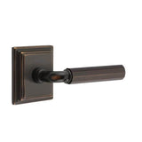 Emtek - Passage, Wilshire Rosette US10B, R-Bar Stem US10B, Faceted Handle US10B LH - Oil Rubbed Bronze