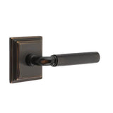 Emtek - Passage, Wilshire Rosette US10B, R-Bar Stem US10B, Knurled Handle US10B LH - Oil Rubbed Bronze