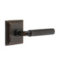 Emtek - Concealed Fastener Privacy, Wilshire Rosette US10B, R-Bar Stem US10B, Knurled Handle US10B - Oil Rubbed Bronze