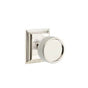 Emtek - Privacy, Wilshire Rosette US14, Conical Stem US14, Knurled Knob US14 - Polished Nickel