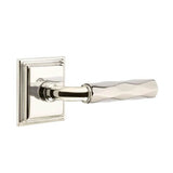 Emtek - Passage, Wilshire Rosette US14, R-Bar Stem US14, Tribeca Handle US14 RH - Polished Nickel