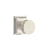 Emtek - Passage, Wilshire Rosette US15, Conical Stem US15, Straight Knurled Knob US15 - Satin Nickel