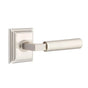 Emtek - SELECT Privacy, Wilshire Rosette US15, L-Square Stem US15, Smooth Handle US15 RH - Satin Nickel