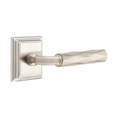 Emtek - Concealed Fastener Privacy, Wilshire Rosette US15, R-Bar Stem US15, Tribeca Handle US15 - Satin Nickel