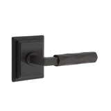 Emtek - Privacy, Wilshire Rosette US19, L-Square Stem US19, Tribeca Handle US19 LH - Flat Black