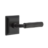 Emtek - Concealed Fastener Passage, Wilshire Rosette US19, R-Bar Stem US19, Tribeca Handle US19 - Flat Black