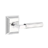 Emtek - Concealed Fastener, Privacy, Wilshire Rosette US26, L-Square Stem US26, Tribeca Handle US26 - Polished Chrome