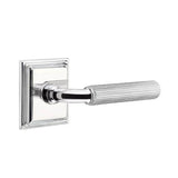 Emtek - Dummy, Wilshire Rosette US26, R-Bar Stem US26, Straight Knurled Handle US26 - Polished Chrome