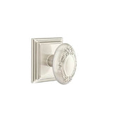 Emtek - Passage, Wilshire Rosette, Victoria Knob, US15 - Satin Nickel