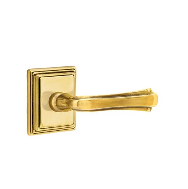 Emtek - Dummy, Wilshire Rosette, Wembley Lever, US7 - French Antique