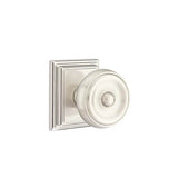 Emtek - Passage, Wilshire Rosette, Waverly Knob, US15 - Satin Nickel