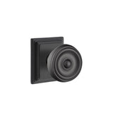 Emtek - Privacy, Wilshire Rosette, Waverly Knob, US19 - Flat Black