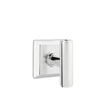 Emtek - Concealed, Privacy, Quincy Rosette, The Ace Knob, US26 - Polished Chrome