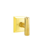 Emtek - Concealed, Privacy, Quincy Rosette, The Ace Knob, US3NL - Unlacquered Brass