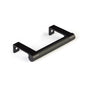 Emtek - SELECT Cabinet Edge Pull 3-3/4'' c-to-c, Round Edge Stem US19, Knurled Bar US19 - Flat Black