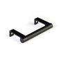 Emtek - SELECT Cabinet Edge Pull 3-3/4'' c-to-c, Round Edge Stem US19, Smooth Bar US19 - Flat Black