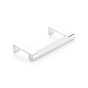 Emtek - SELECT Cabinet Edge Pull 3-3/4'' c-to-c, Round Edge Stem US26, Knurled Bar US26 - Polished Chrome