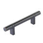Emtek - Select Cabinet Pull 3-1/2'' C-C, Rectangular Bar Stem US10B, Smooth Bar US10B - Oil Rubbed Bronze,Oil Rubbed Bronze