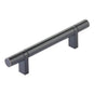 Emtek - Select Cabinet Pull 4'' C-C, Rectangular Bar Stem US10B, Smooth Bar US10B - Oil Rubbed Bronze,Oil Rubbed Bronze