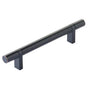 Emtek - Select Cabinet Pull 5'' C-C,  Rectangular Bar Stem US10B, Smooth Bar US10B - Oil Rubbed Bronze,Oil Rubbed Bronze