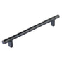 Emtek - Select Cabinet Pull 8'' C-C, Rectangular Bar Stem US10B, Smooth Bar US10B - Oil Rubbed Bronze,Oil Rubbed Bronze