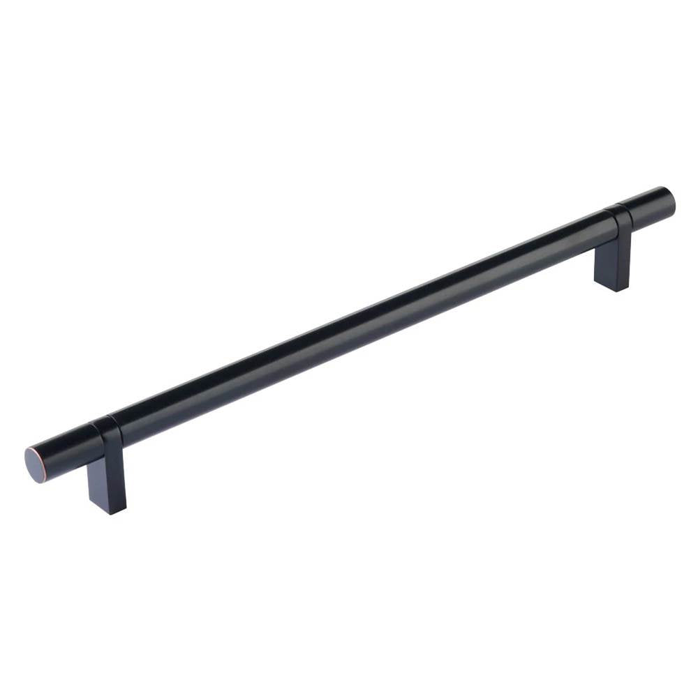 Emtek - Select Cabinet Pull 10'' C-C, Rectangular Bar Stem US10B, Smooth Bar US10B - Oil Rubbed Bronze,Oil Rubbed Bronze