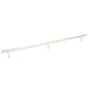 Emtek - Select Cabinet Pull 16'' C-C, Rectangular Bar Stem US14, Smooth Bar US14 - Polished Nickel Lifetime,Polished Nickel Lifetime