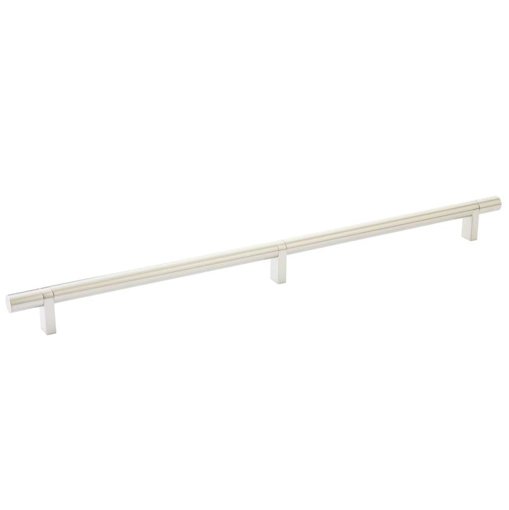 Emtek - Select Cabinet Pull 16'' C-C, Rectangular Bar Stem US15, Smooth Bar US15 - Satin Nickel,Satin Nickel