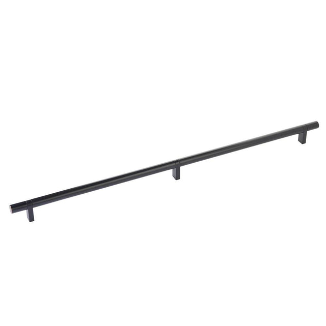 Emtek - Select Cabinet Pull 20'' C-C, Rectangular Bar Stem US10B, Smooth Bar US10B - Oil Rubbed Bronze,Oil Rubbed Bronze