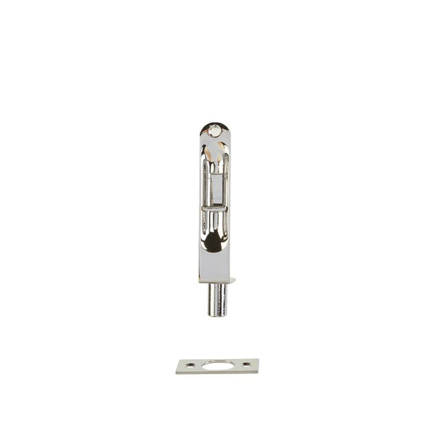 Emtek - Flush Bolt, 4'', Radius. Corners (sets) US14 - Polished Nickel
