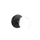 Emtek - Concealed, Privacy, Watford Rosette, Bristol Crystal Knob, US10B - Oil Rubbed Bronze