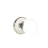 Emtek - Concealed, Privacy, Watford Rosette, Bristol Crystal Knob, US14 - Polished Nickel
