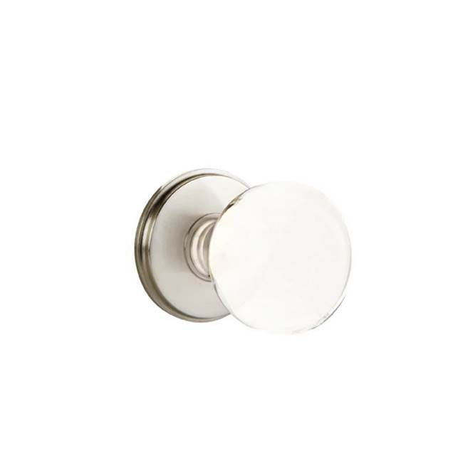 Emtek - Concealed, Privacy, Watford Rosette, Bristol Crystal Knob, US15 - Satin Nickel