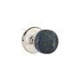 Emtek - Concealed Fastener, Select Privacy, Watford Rosette US14, Conical Stem US14, Green Marble Knob - Polished Nickel