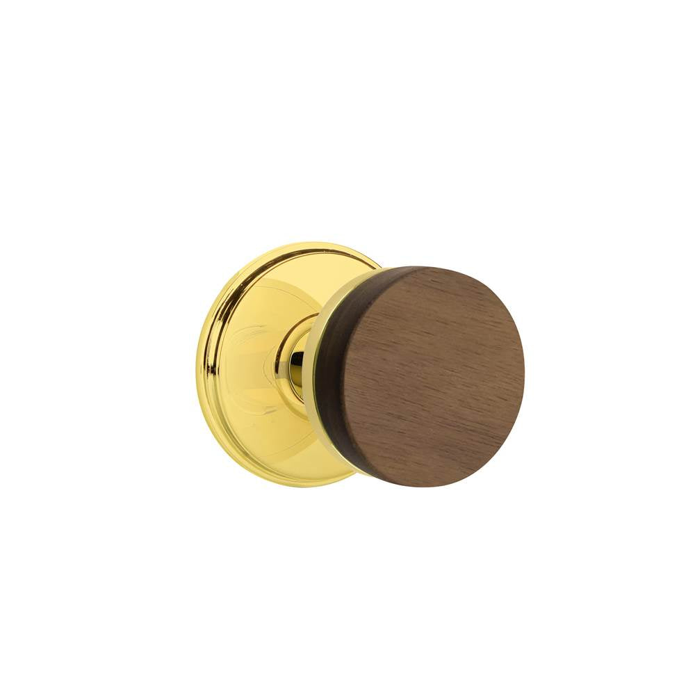 Emtek - Concealed Fastener, Select Passage, Watford Rosette US3NL, Conical Stem US3NL, Dark Walnut Knob - Unlacquered Brass