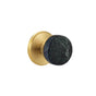 Emtek - Select Passage, Watford Rosette US7, Conical Stem US7, Green Marble Knob - French Antique