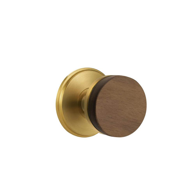 Emtek - Select Passage, Watford Rosette US7, Conical Stem US7, Dark Walnut Knob - French Antique