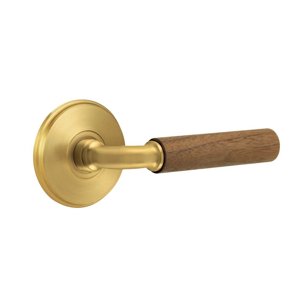 Emtek - Select Privacy, Watford Rosette US7, R-Bar Stem US7, Dark Walnut Handle, LH - French Antique
