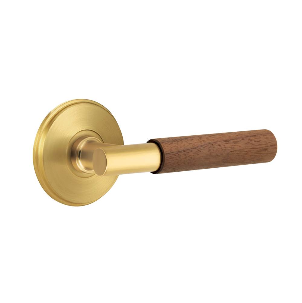 Emtek - Select Dummy, Watford Rosette US7, T-Bar Stem US7, Dark Walnut Handle - French Antique