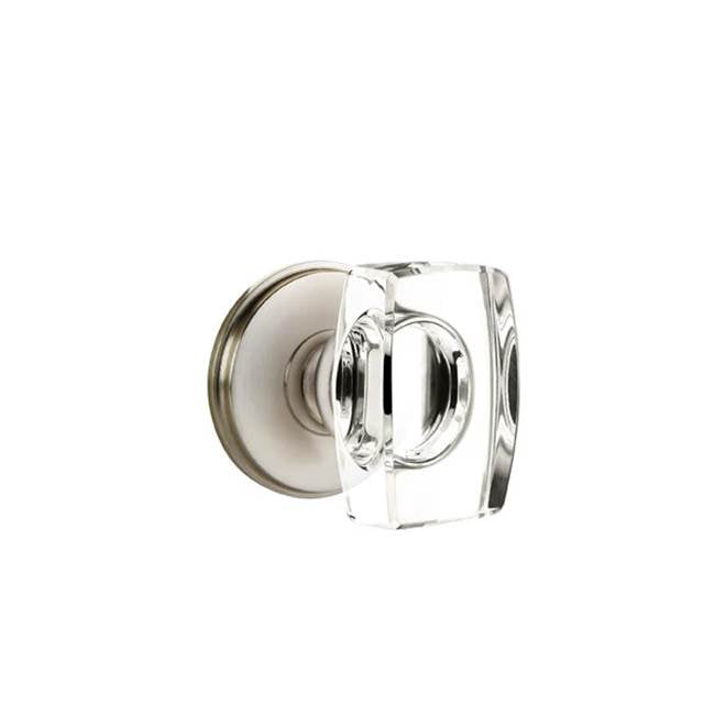 Emtek - Passage, Watford Rosette, Windsor Crystal Knob, US15 - Satin Nickel