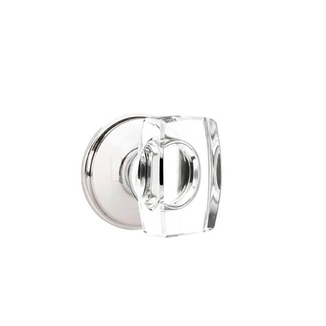 Emtek - Passage, Watford Rosette, Windsor Crystal Knob, US26 - Polished Chrome