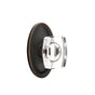 Emtek - Passage, Oval Rosette, Windsor Crystal Knob, US10B - Oil Rubbed Bronze
