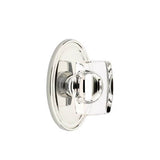 Emtek - Dummy, Oval Rosette, Windsor Crystal Knob, US14 - Polished Nickel