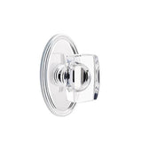 Emtek - Passage, Oval Rosette, Windsor Crystal Knob, US26 - Polished Chrome